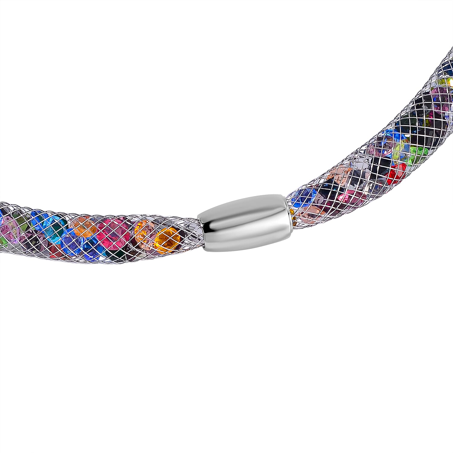 Designer Closeout- Star Light Collection Rainbow Austrian Crystal Necklace (Size 20) and Bracelet (Size 8)