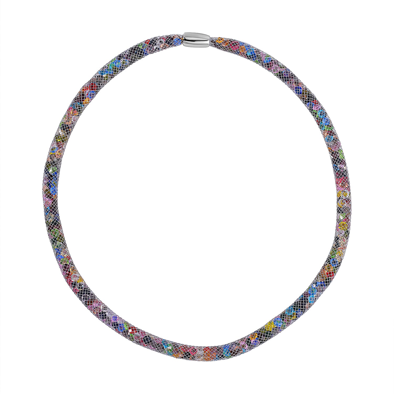 Designer Closeout- Star Light Collection Rainbow Austrian Crystal Necklace (Size 20) and Bracelet (Size 8)