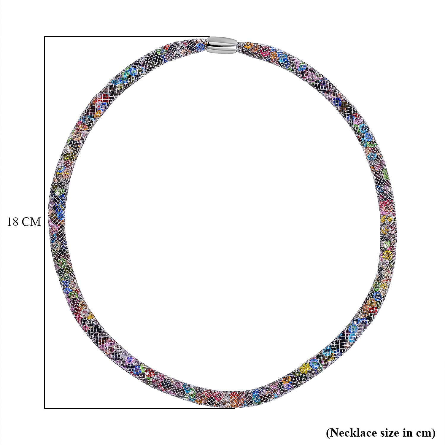 Designer Closeout- Star Light Collection Rainbow Austrian Crystal Necklace (Size 20) and Bracelet (Size 8)