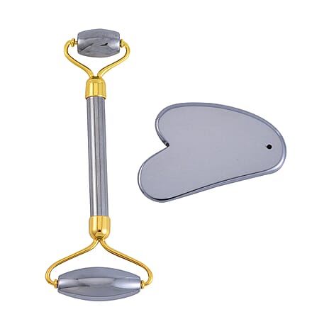 2 Piece Set -  Terahertz Facial Roller and Gua Sha 412.250  Ct.