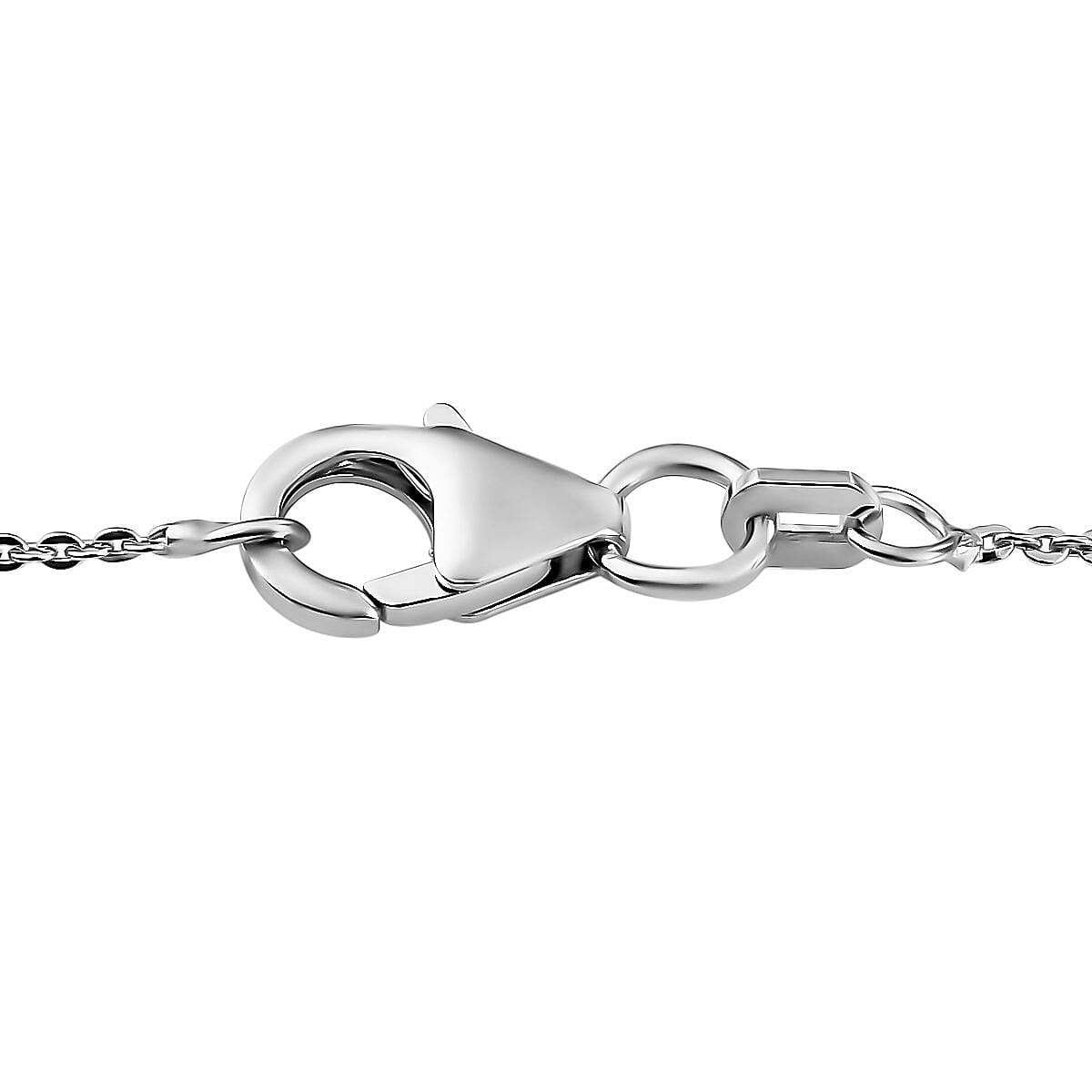 Blue Topaz & Natural Zircon Pendant with Chain (Size 20) in Platinum Overlay Sterling Silver 33.11 Ct, Silver Wt. 5.00 Gms