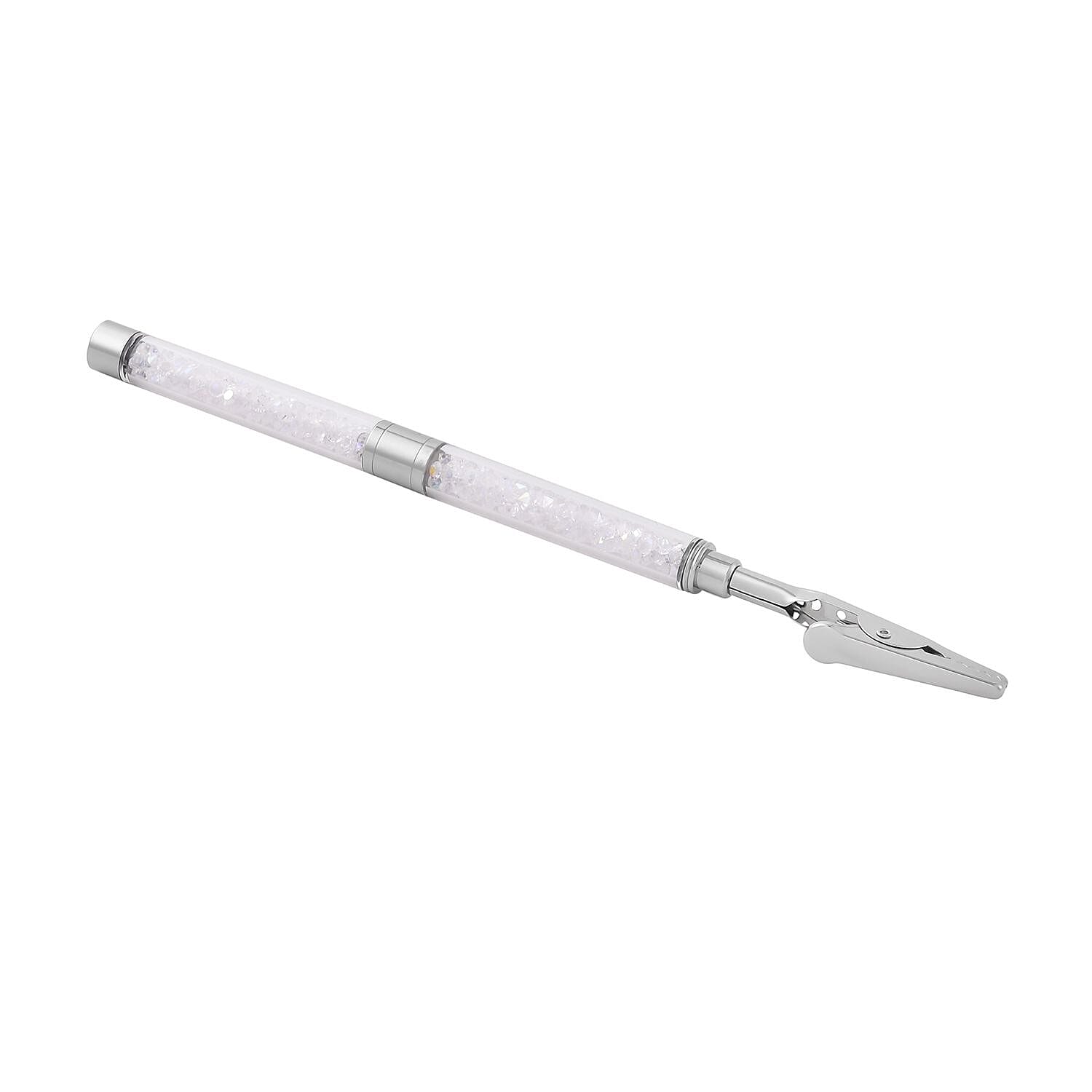 2 Piece Set - Simulated Mystic White Crystal Bracelet and Accessories Pure White Brass 140.000 Ct.