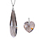Set of 2 - Blue Austrian Crystal Pendant with Chain (Size 23-2 Inch Ext.)