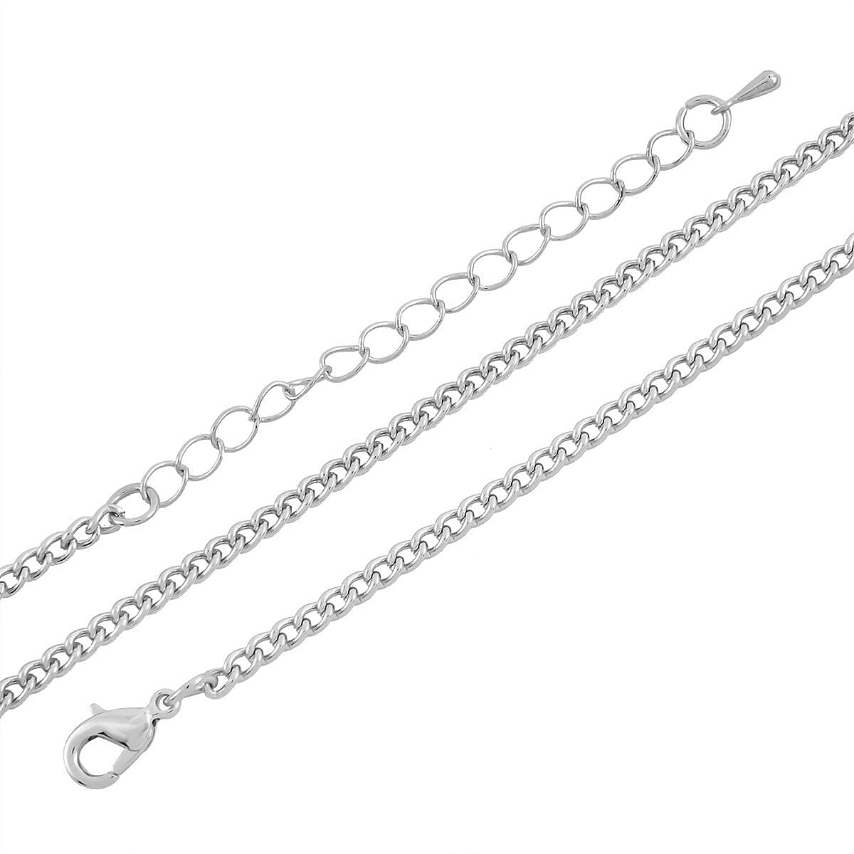 Black & White Austrian Crystal Enameled Bunny Pendant with Chain (Size 29-2 inch Ext.)