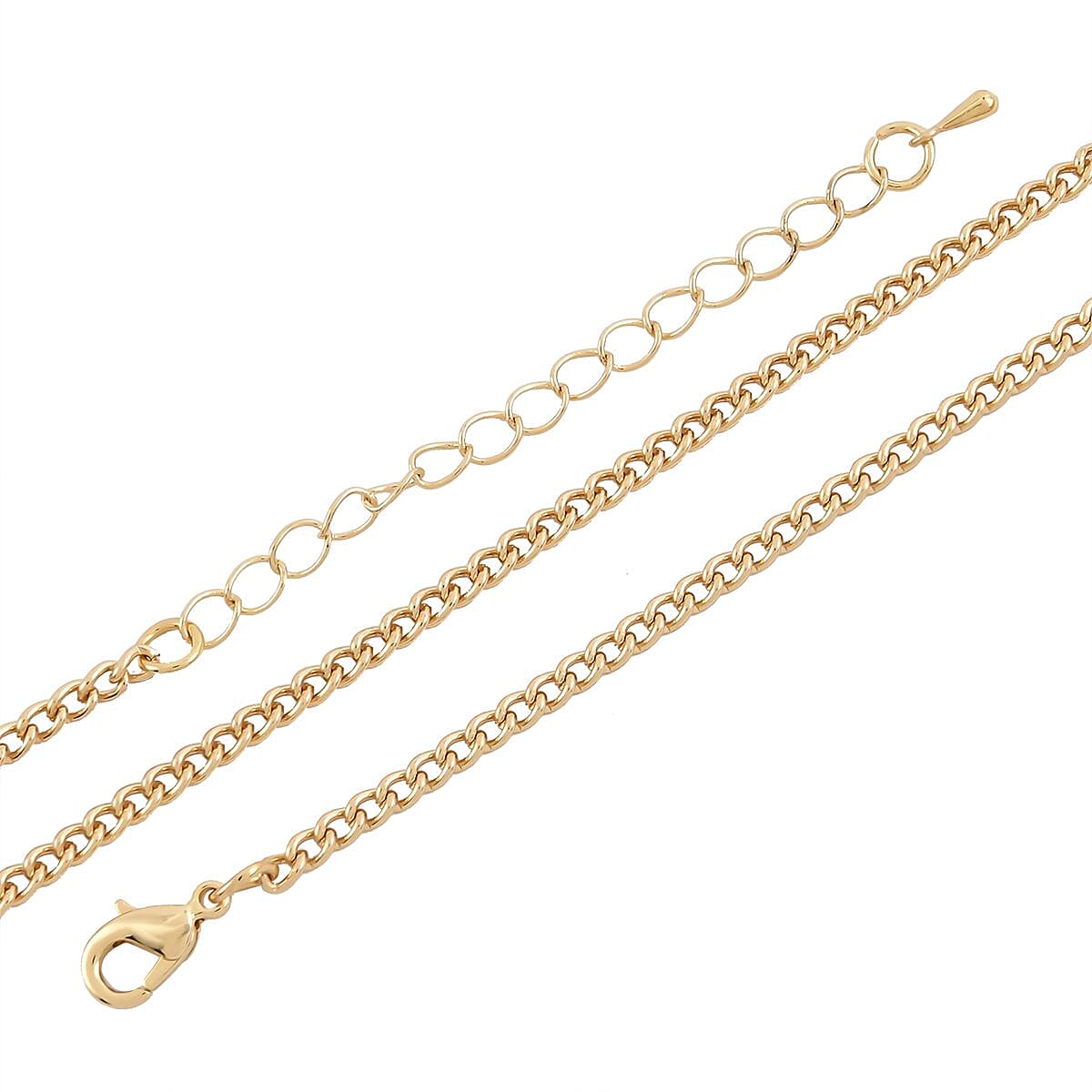 2 in 1 Multicolor Austrian Crystal Bunny Pendant & Brooch with Chain(Size - 29-2 Inch Ext)