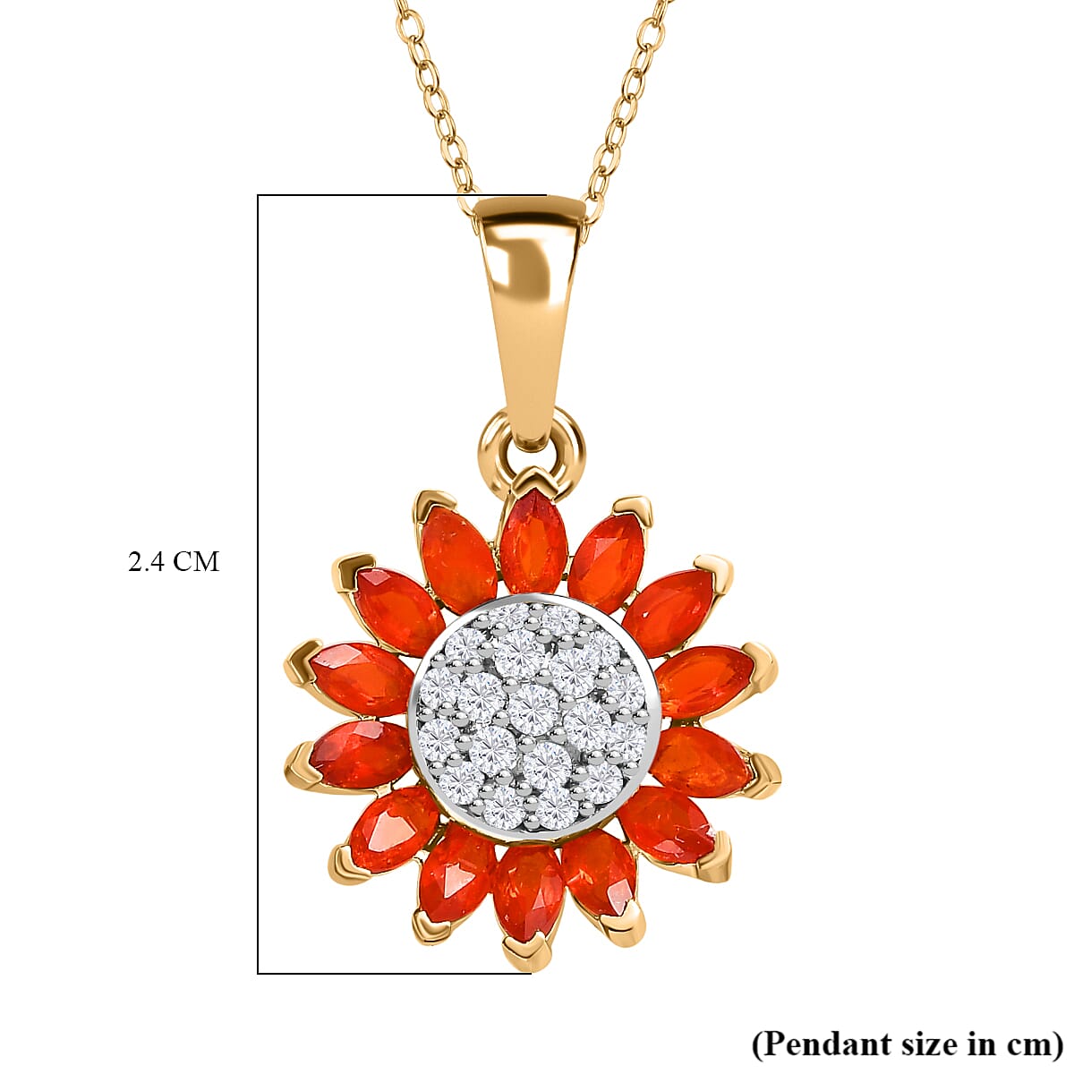 Opal on sale sunflower necklace