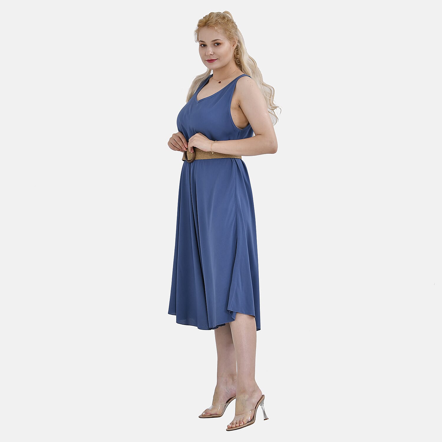 Tamsy Umbrella Dress with elastic belt