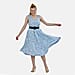 Tamsy Printed Umbrella Dress with Set of 2 Elastic Belt
