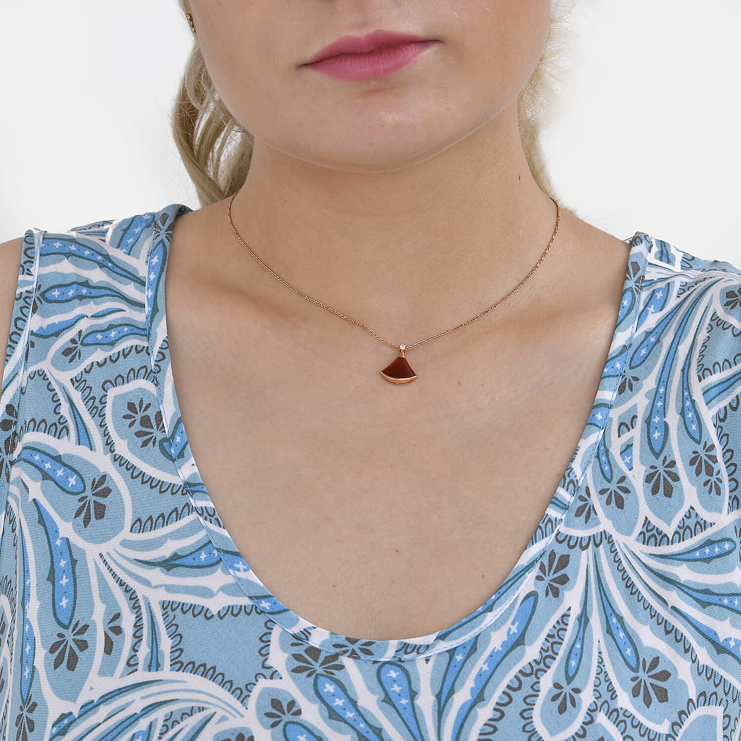  Tamsy Printed Umbrella Dress with Set of 2 Elastic Belt - Green