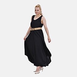 Tamsy Umbrella Dress with An Elastic Belt