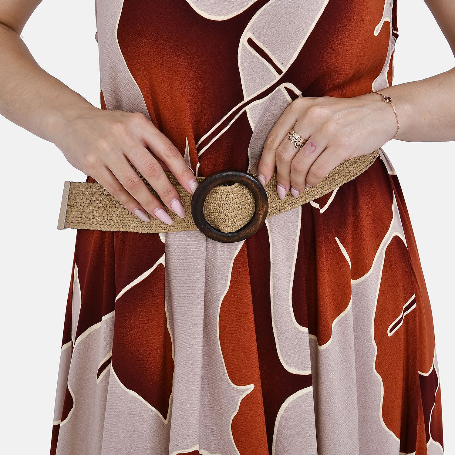 Tamsy Set of 2 Umbrella Dress with Elastic Belt