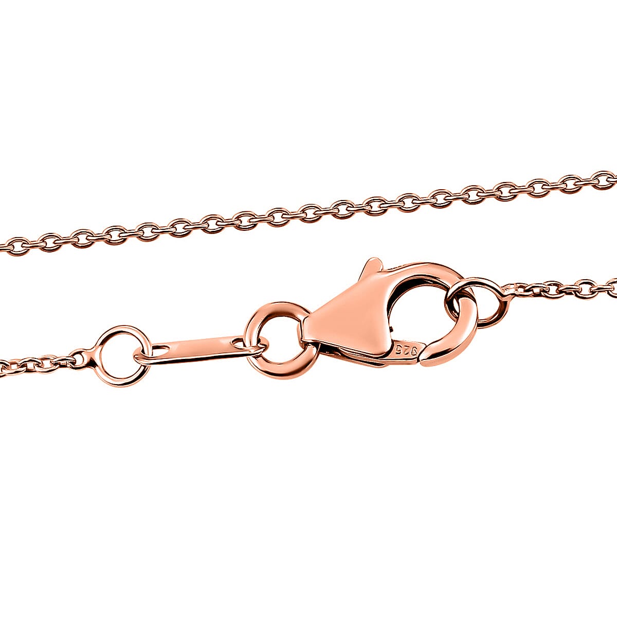 Moissanite Solitaire Pendant with Chain (Size 20) in 18K Rose Gold Vermeil Plated Sterling Silver 2.00 Ct. Moissanite Solitaire Pendant with Chain (Size 20) in 18K Rose Gold Vermeil Plated Sterling Silver 2.00 Ct.