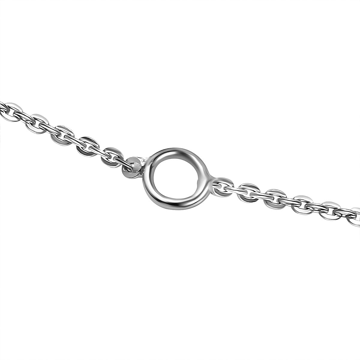 Lucy Q Air Drip Collection - Pendant with Chain (Size 26) in Rhodium Overlay Sterling Silver, Silver Wt. 15.60 Gms