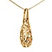 Lucy Q Air Drip Collection - Pendant with Chain (Size 26) in 18K Vermeil Yellow Gold Plated Sterling Silver Wt. 15.6 Gms