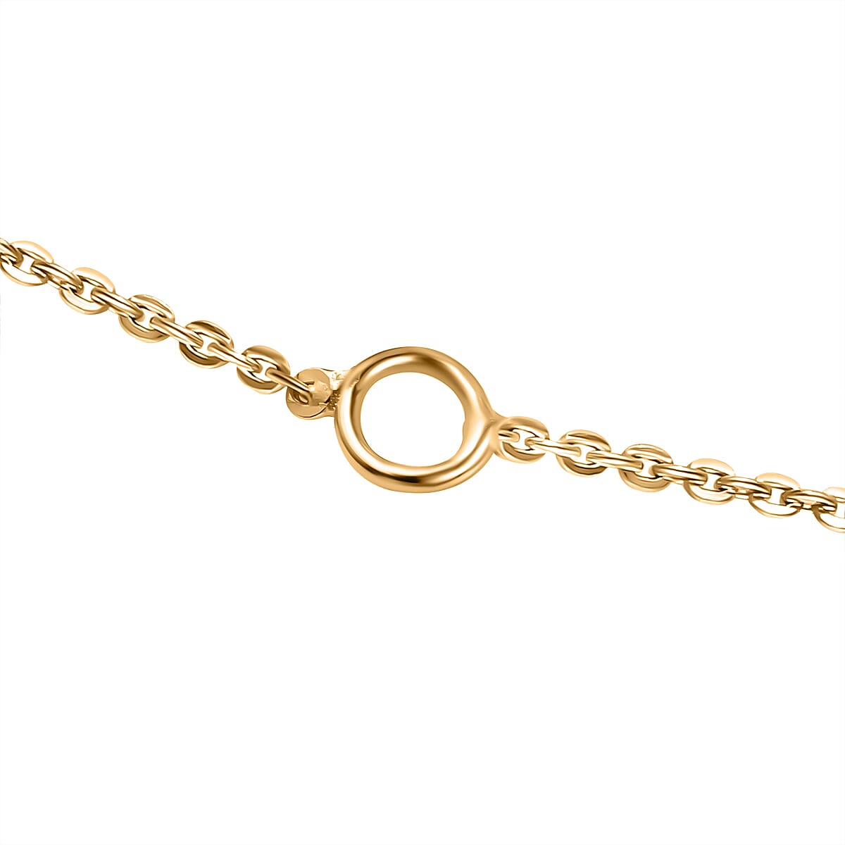 Lucy Q Air Drip Collection - Yellow Gold Plated Sterling Silver Pendant with Chain  (Size 18-22-26)