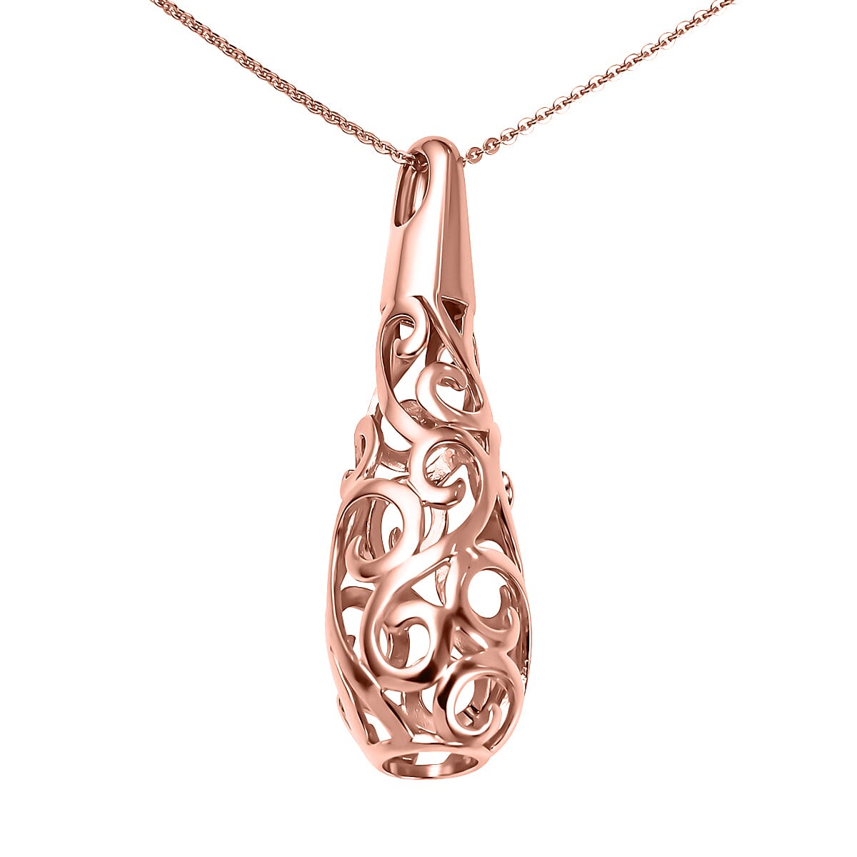 Lucy Q Air Drip Collection - Pendant with Chain  (Size 26)  Sterling Silver  Wt. 15.6 Gms