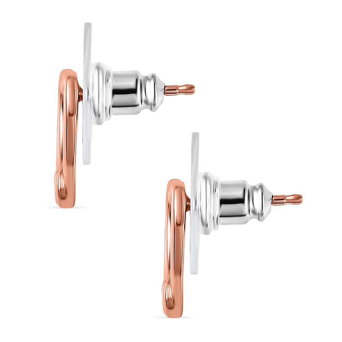 One Time Closeout 2 Piece Set - Diamond Heart Earrings and Pendant