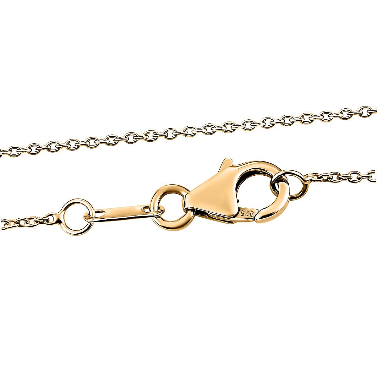 AAA Gemfields Emerald & Natural Zircon Floral Pendant with Chain (Size 20) in 18K Gold Vermeil Sterling Silver