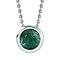 Premium Emerald Pendant with Chain (Size 20) in 18K YG Vermeil Sterling Silver  0.500  Ct.