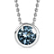 Aquamarine Pendant with Chain (Size 20) in Rhodium Overlay Sterling Silver  0.800  Ct.