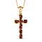Red Garnet Pendant with Chain (Size 20) in Vermeil YG Sterling Silver  1.750  Ct.
