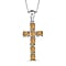 Citrine Pendant with Chain (Size 20) in Platinum Overlay Sterling Silver  1.260  Ct.