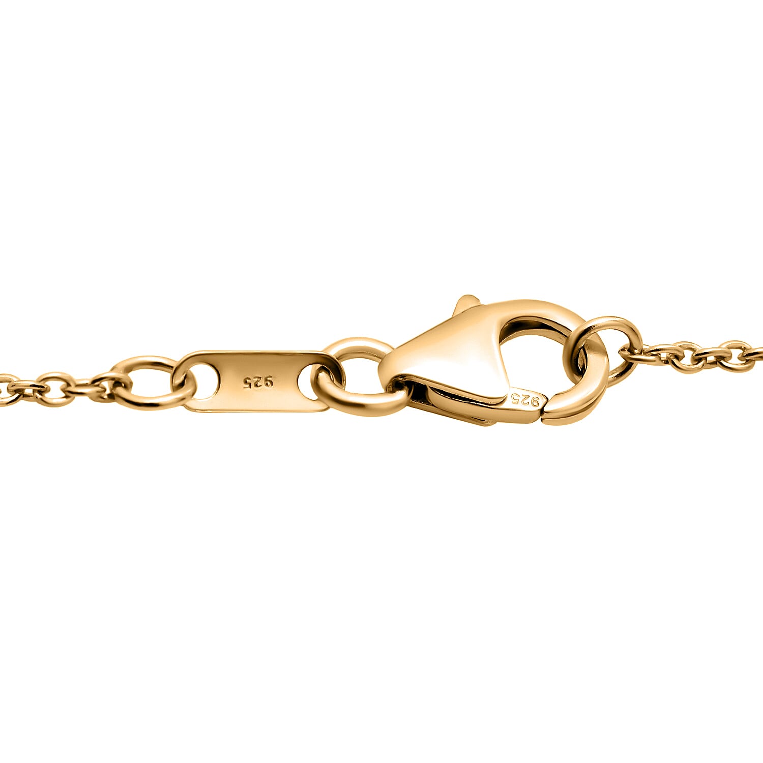 Citrine Pendant with Chain (Size 20) in Vermeil YG Sterling Silver  1.260  Ct.