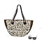 Leopard Pattern Tote Bag with Sunglasses - Pink