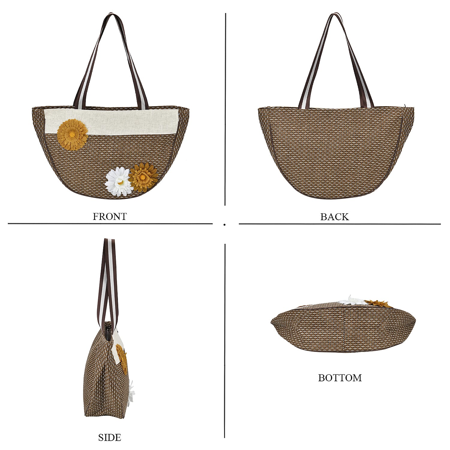  Leopard Pattern Tote Bag with Sunglasses