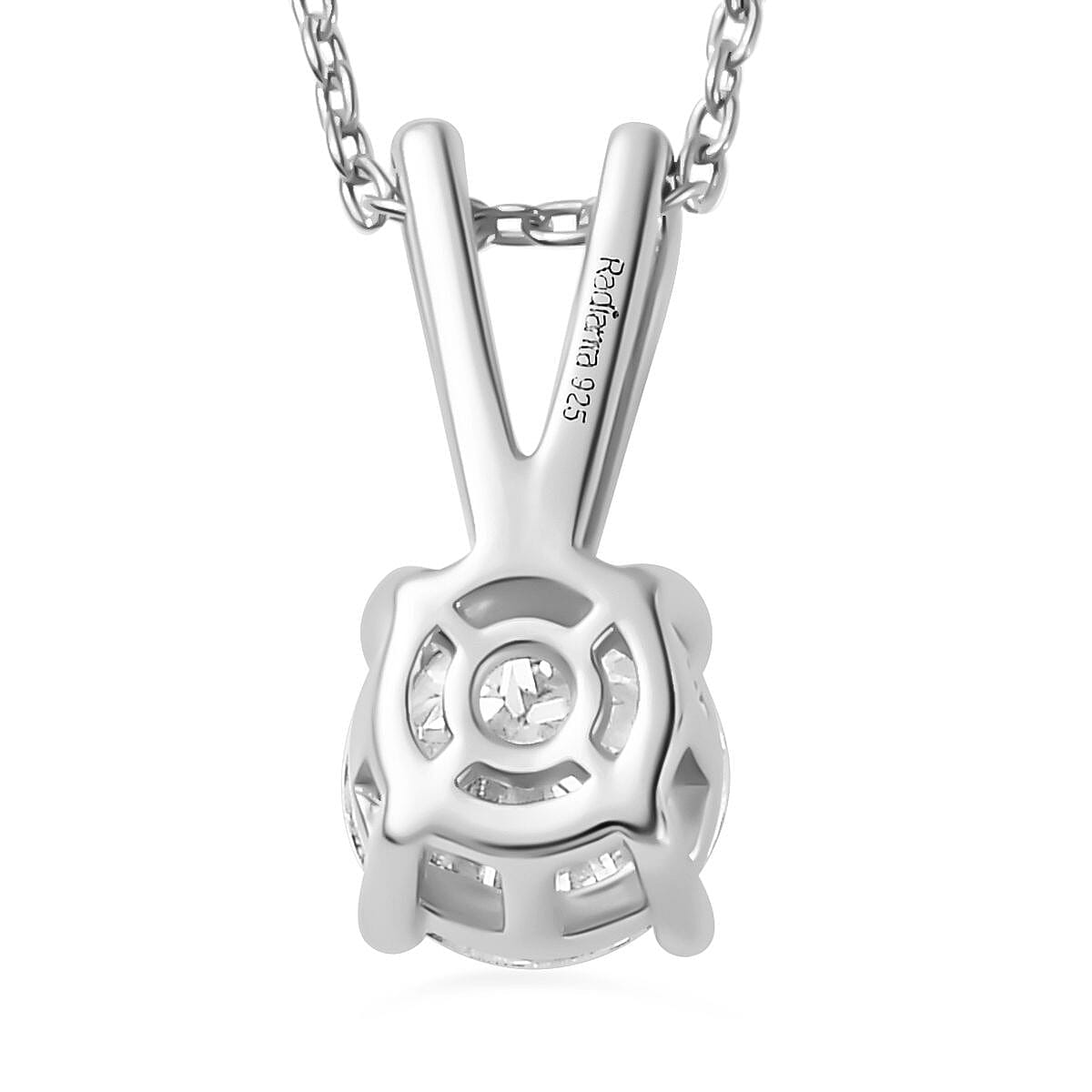 Moissanite GRA Certified Solitaire Pendant with Chain (Size 20) in 18K Vermeil YG Plated Sterling Silver 1.20 Ct. Moissanite GRA Certified Solitaire Pendant with Chain (Size 20) in 18K Vermeil YG Plated Sterling Silver 1.20 Ct.
