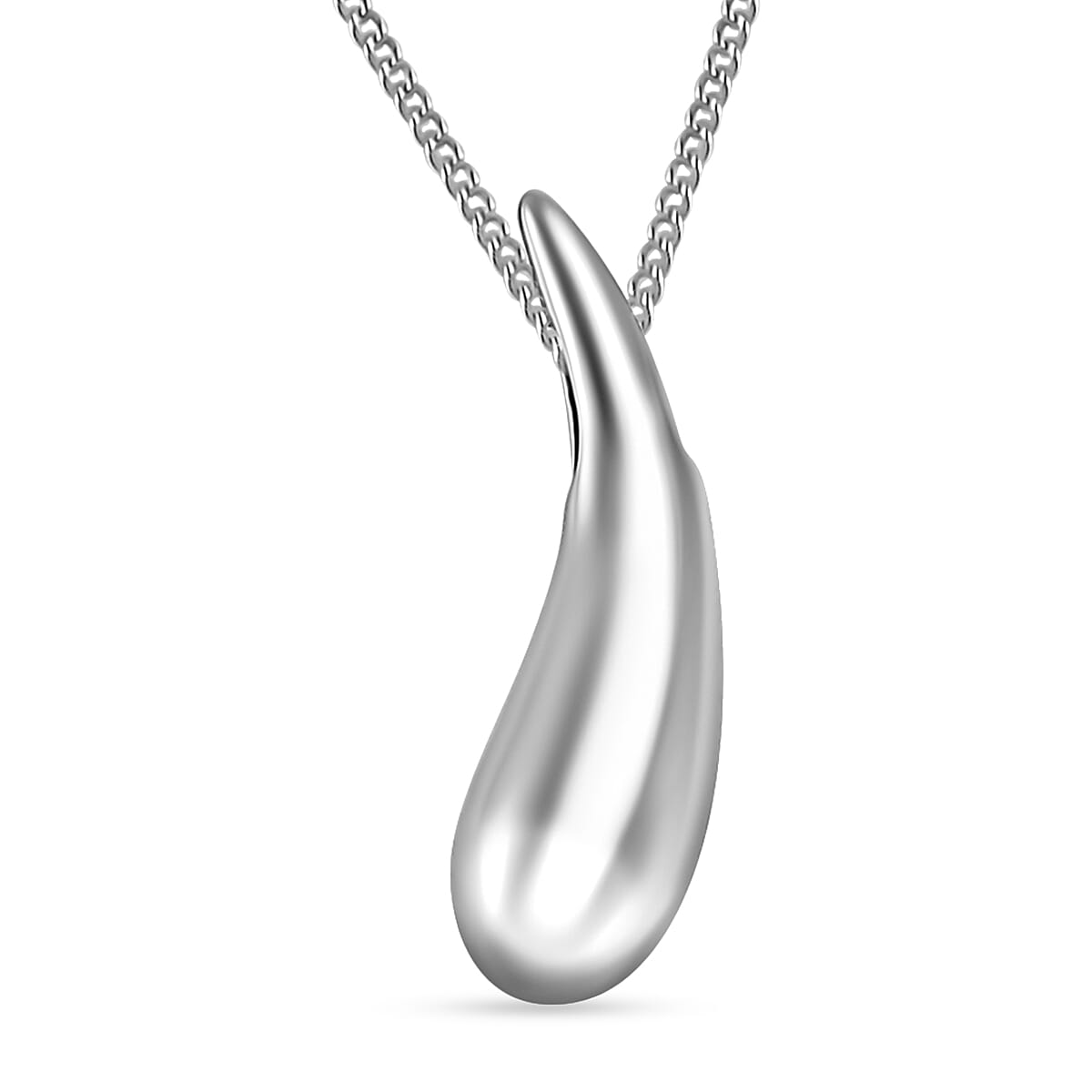Lucy Q Drop Collection - Drop Pendant with Chain (Size 18) in Sterling Silver Lucy Q Drop Collection - Drop Pendant with Chain (Size 18) in Sterling Silver