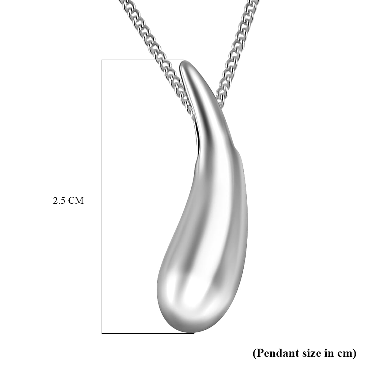Lucy Q Drop Collection - Drop Pendant with Chain (Size 18) in Sterling Silver Lucy Q Drop Collection - Drop Pendant with Chain (Size 18) in Sterling Silver