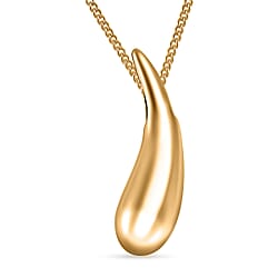 Lucy Q Drip Collection - Drop Pendant with Chain (Size 18) in 18K Vermeil Yellow Gold Plated Sterling Silver