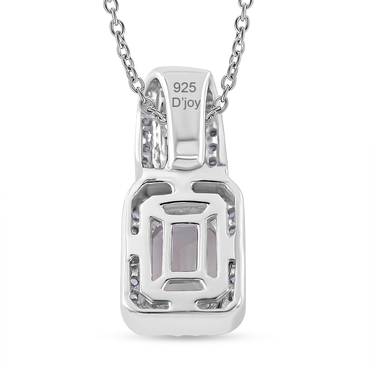 Ethiopian Welo Opal, Rainbow Sapphire and Natural Zircon Pendant with Chain (Size 20) in Rhodium Overlay Sterling Silver 1.44 Ct.