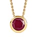  African Ruby Pendant with Chain (Size 20) in 18K YG Vermeil Sterling Silver 1.300 Ct.