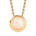 Ethiopian Opal Pendant with Chain (Size 20) in 18K YG Vermeil Sterling Silver