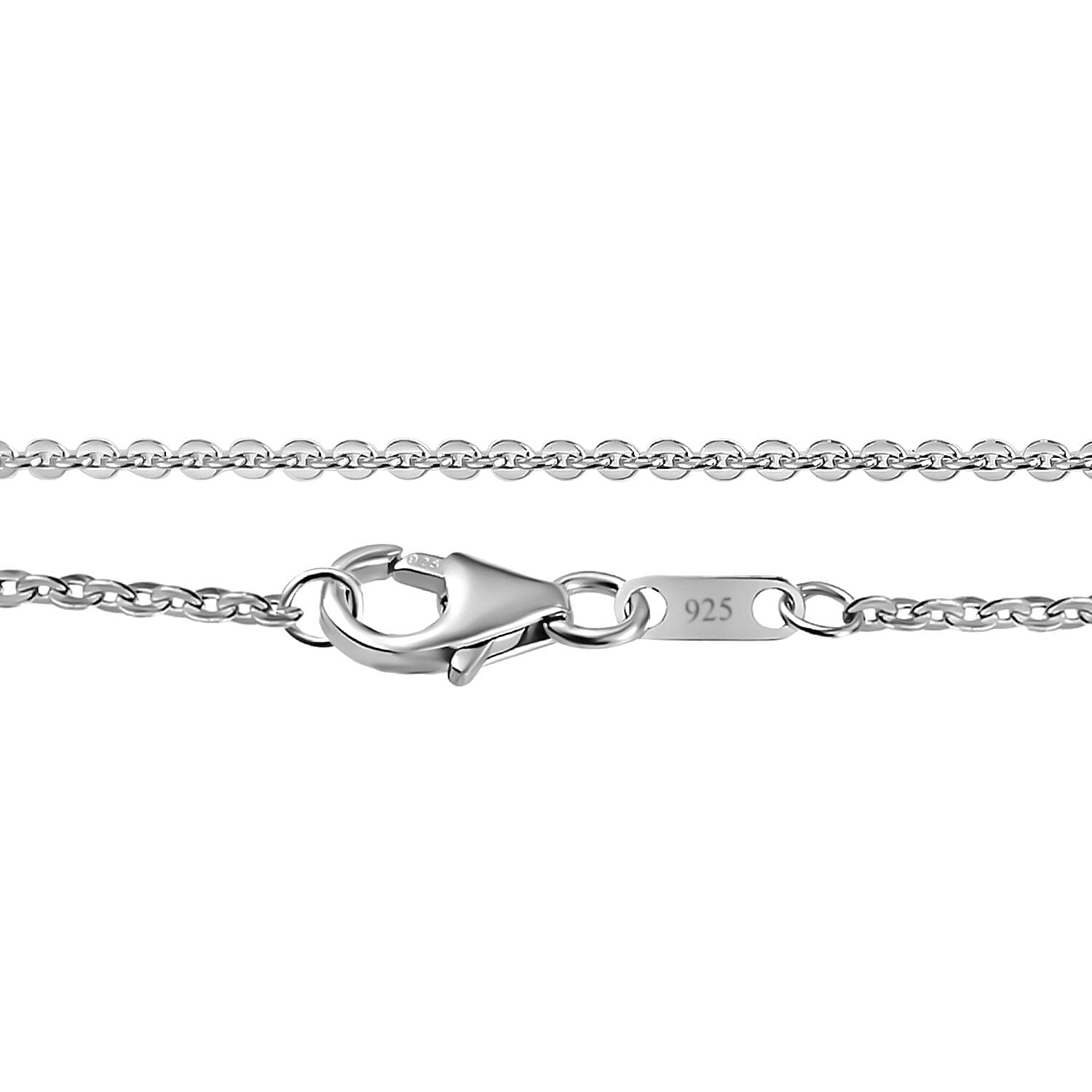 White Diamond, Blue Sapphire & Blue Diamond Pendant with Chain (Size 20) in Rhodium Overlay Sterling Silver 0.26 Ct. White Diamond, Blue Sapphire & Blue Diamond Pendant with Chain (Size 20) in Rhodium Overlay Sterling Silver 0.26 Ct.