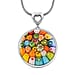 Multi Colour Murano Glass Pendant With Lobaster Clasp (Size 28 Adjustable) 25.00 Ct