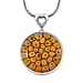 Red Colour Murano Style Glass Pendant with Snake Chain (Size 24) 25.00 Ct.