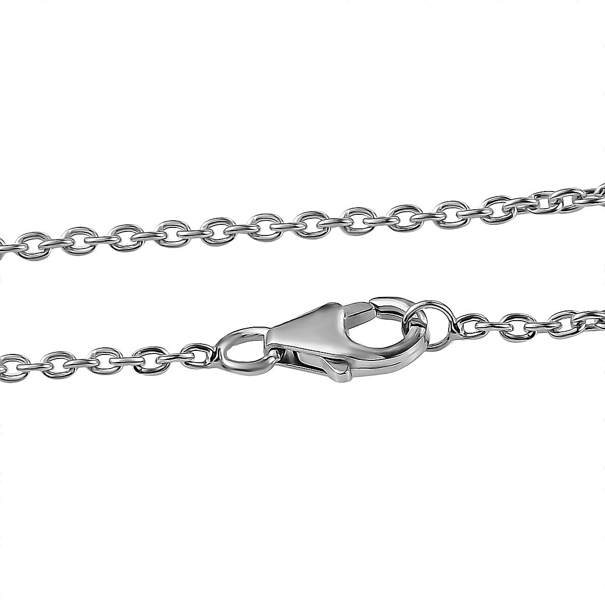 White Keshi Pearl & Natural Zircon Pendant with Chain (Size 18) in Rhodium Overlay Sterling Silver 15.95 Ct.