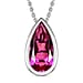 Padparadscha Colour Quartz Pendant with Chain (Size 20) in Platinum Overlay Sterling Silver  4.750  Ct.