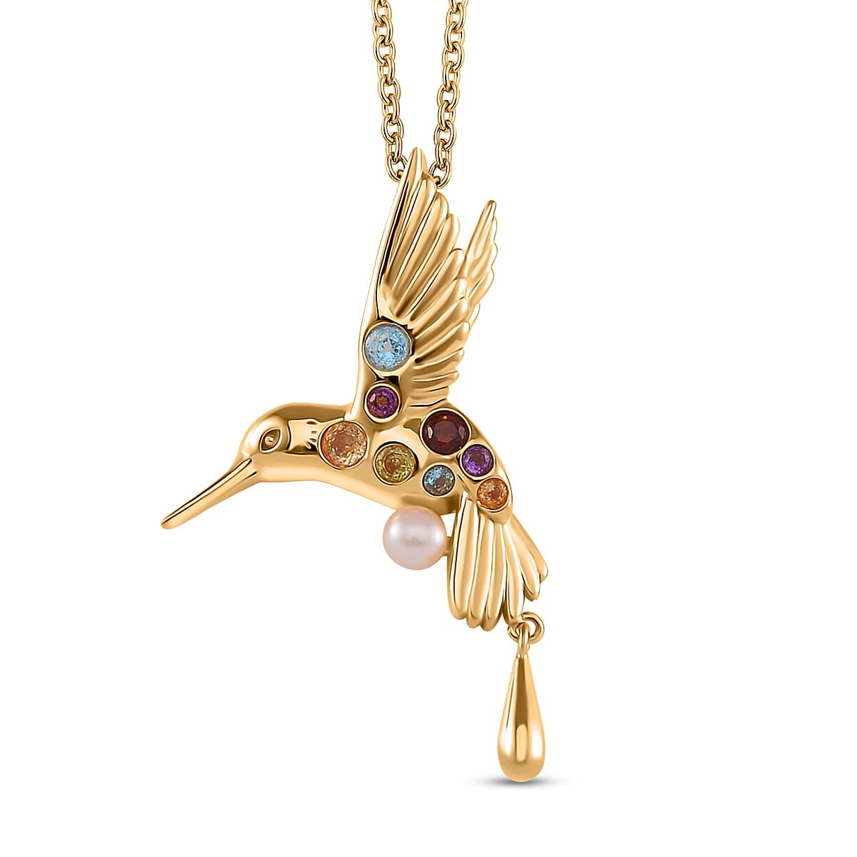 Lucy Q Creature Collection - Pendant with Chain (Size 18) in 18K Vermeil YG Plated Sterling Silver.