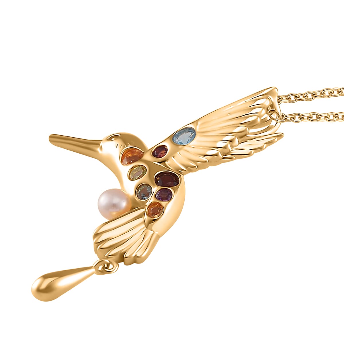 Lucy Q Creature Collection - Pendant with Chain (Size 18) in 18K Vermeil YG Plated Sterling Silver.