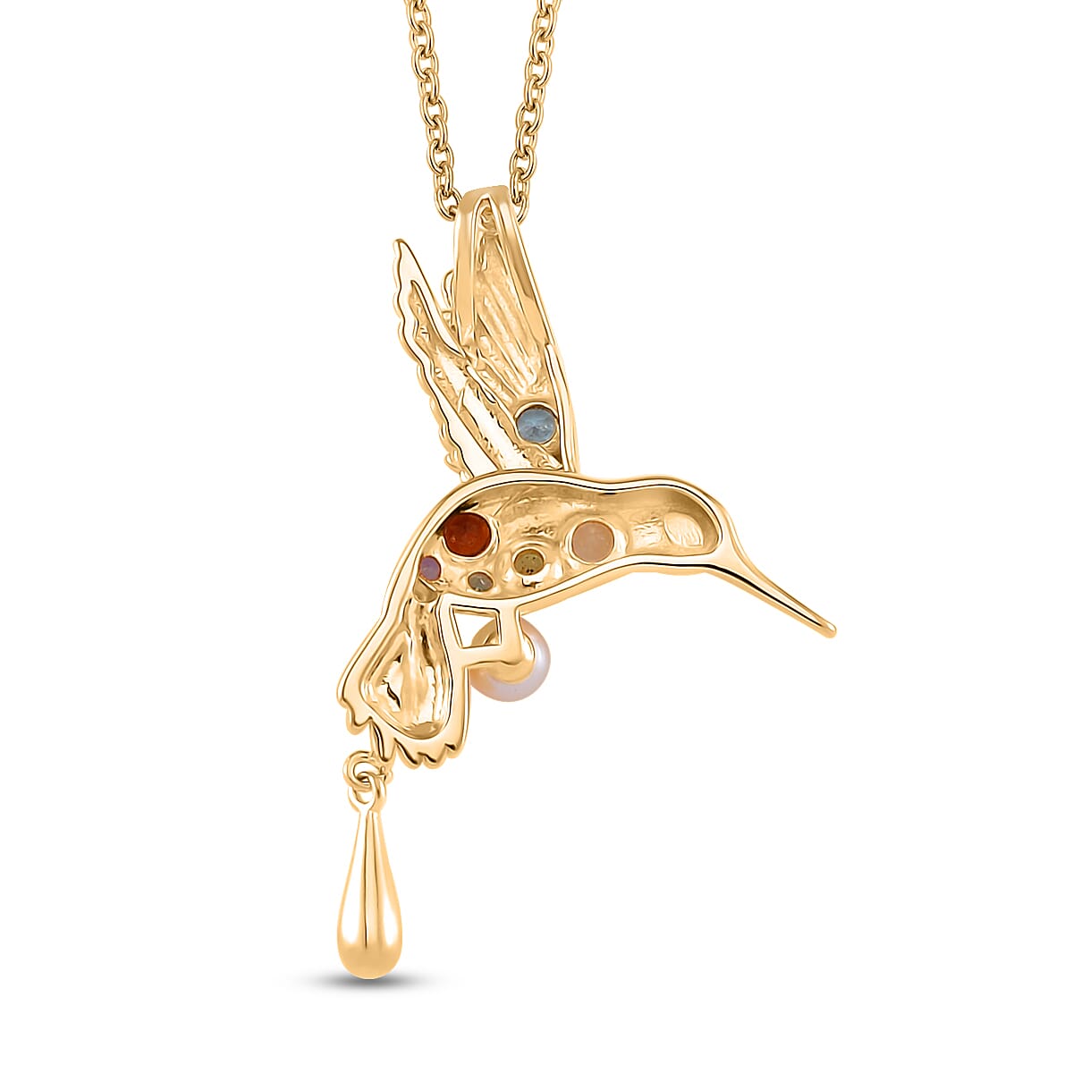 Lucy Q Creature Collection - Pendant with Chain (Size 18) in 18K Vermeil YG Plated Sterling Silver.