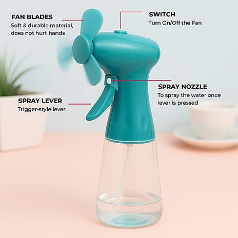 Stay Cool With Set of 3 Water Spray Fans