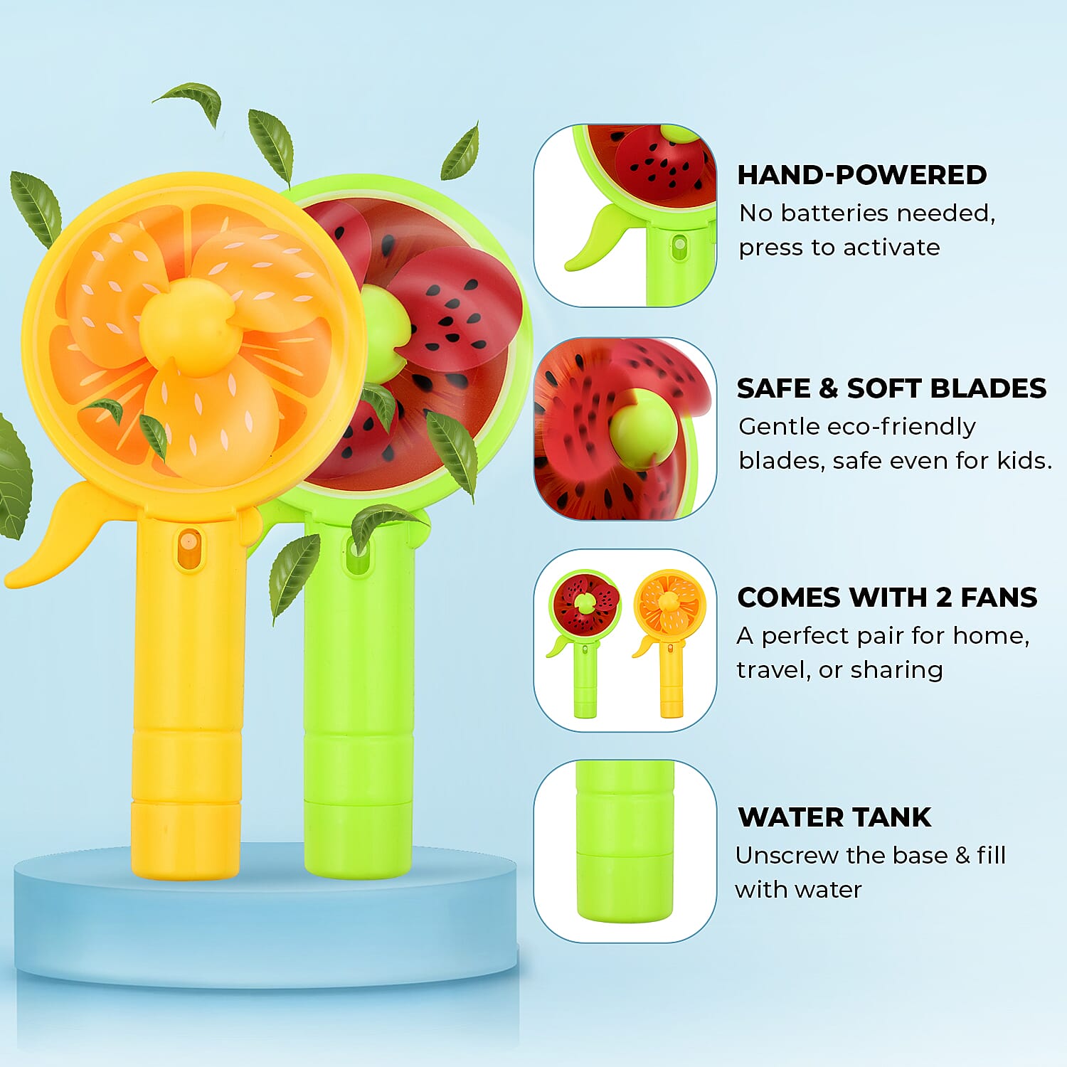 SET OF 2 - OXYCool Mini Fruit Fan PDQ SET OF 2 - OXYCool Mini Fruit Fan PDQ
