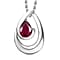 Blue Sapphire Pendant with Chain (Size 20) in Rhodium Overlay Sterling Silver  1.000  Ct.