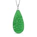 Purple Jade Pendant with Chain (Size 20) in Platinum and Rhodium Overlay Sterling Silver  75.000  ct.