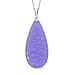 Purple Jade Pendant with Chain (Size 20) in Platinum and Rhodium Overlay Sterling Silver  75.000  ct.