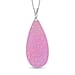 Purple Jade Pendant with Chain (Size 20) in Platinum and Rhodium Overlay Sterling Silver  75.000  ct.